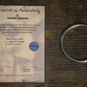 Metal Ring, Used in Jigsaw's Puppet Creation Scene – Saw III (2006)