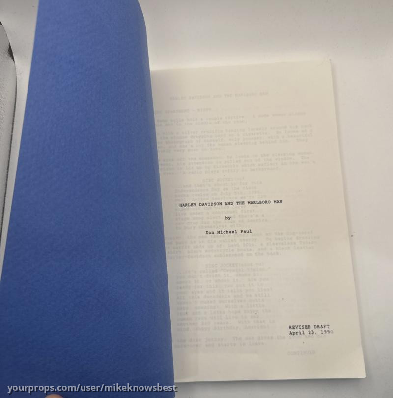Harley & Marlboro Man Script – Harley Davidson and the Marlboro Man (1991) – image 1