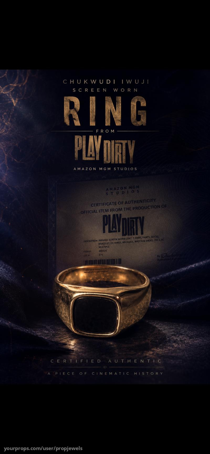 Ring worn by Chukwudi Iwuji in Play Dirty – Play Dirty (2025) – image 6