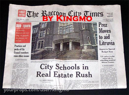 RESIDENT EVIL RACCOON CITY TIMES Newspaper – Resident Evil: Apocalypse (2004) – image 2