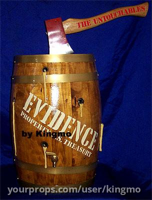 THE UNTOUCHABLES rare wood barrel – The Untouchables (1987) – image 1