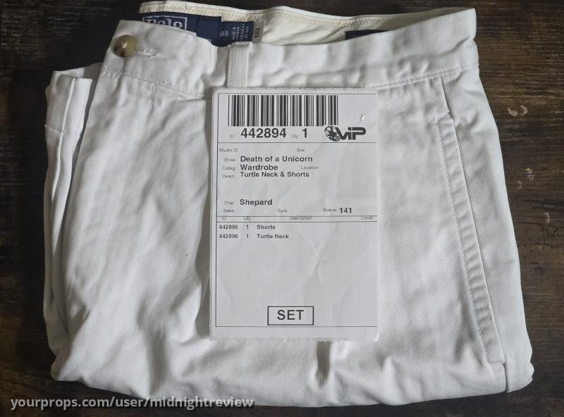 Shepard Screen Worn Stunt Double Turtle Neck Shirt & Shorts – Death of a Unicorn (2025) – image 2