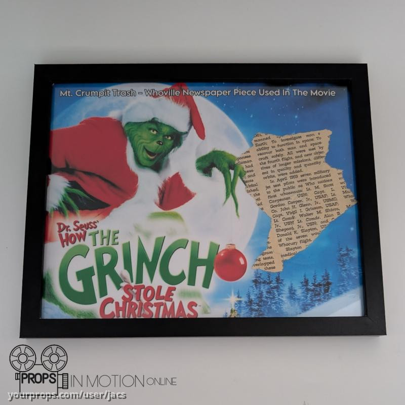 Mt. Crumpit Trash - Whoville Newspaper Piece – How the Grinch Stole Christmas (2000) – image 1