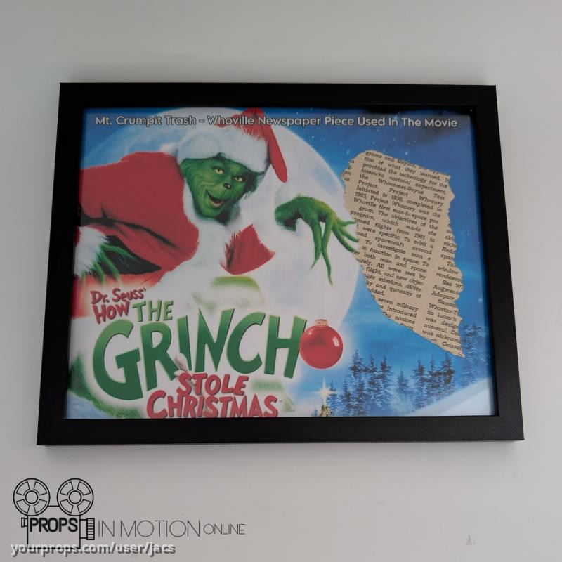 Mt. Crumpit Trash - Whoville Newspaper Piece – How the Grinch Stole Christmas (2000) – image 1