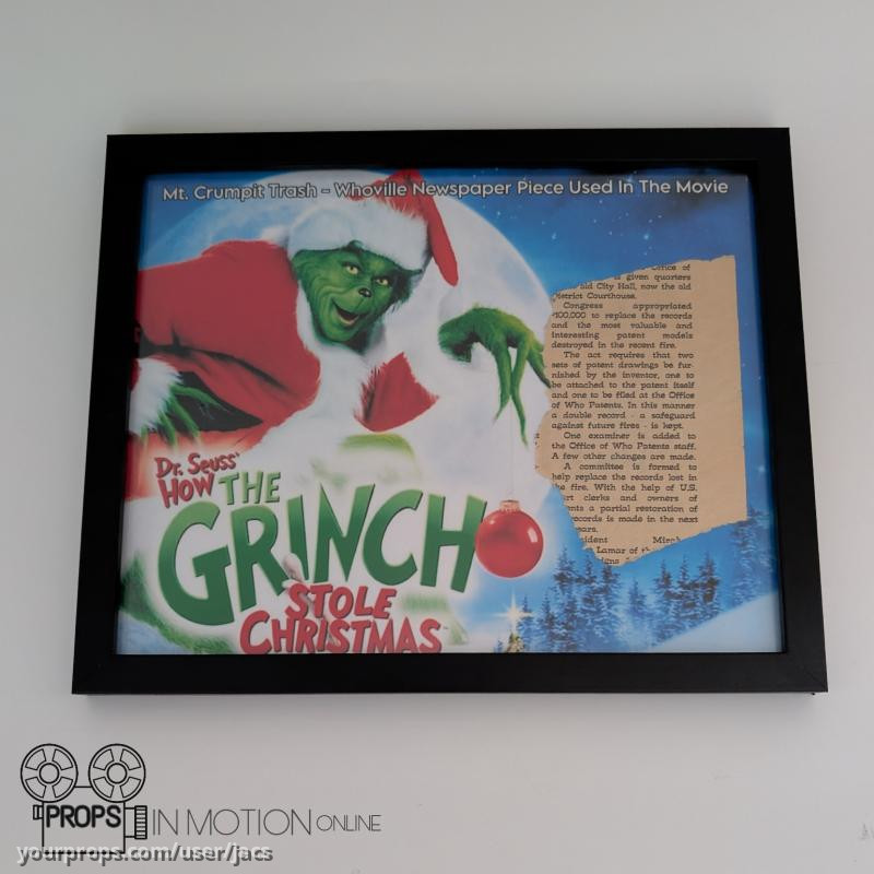 Mt. Crumpit Trash - Whoville Newspaper Piece – How the Grinch Stole Christmas (2000) – image 1