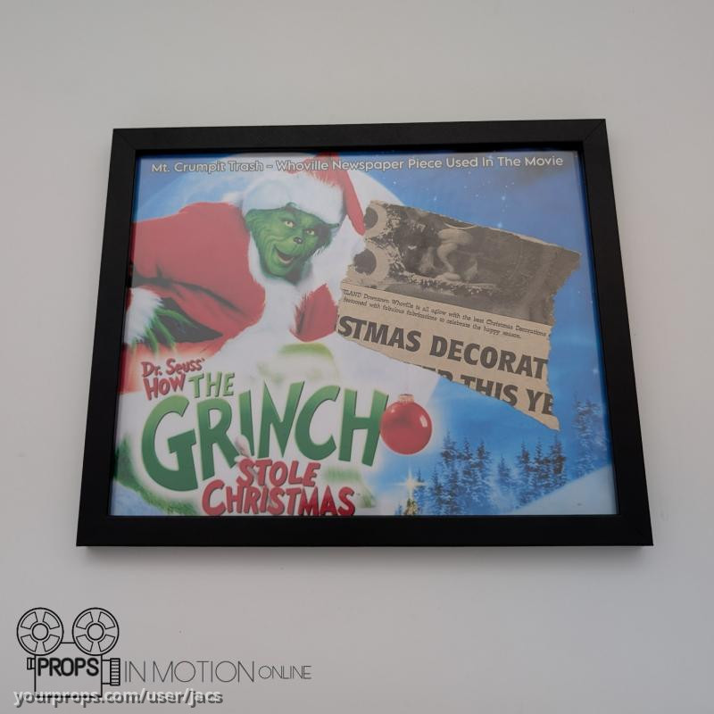 Mt. Crumpit Trash - Whoville Newspaper Piece – How the Grinch Stole Christmas (2000) – image 1