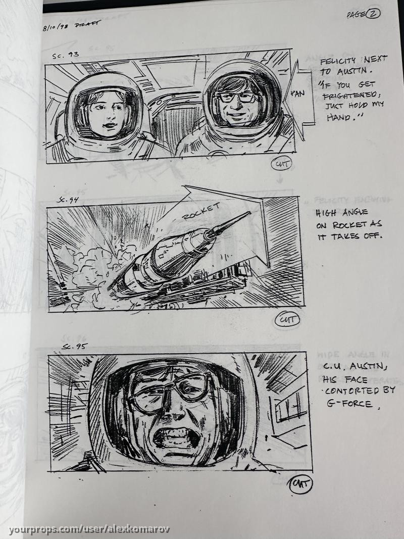 237 Printed Storyboards – Austin Powers: The Spy Who Shagged Me (1999) – image 5