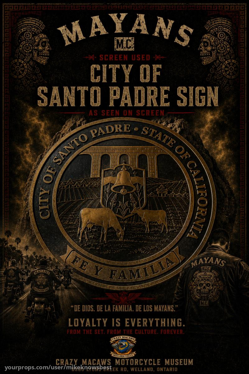 Santo Padre City/state sign – Mayans M.C. (2018) – image 2