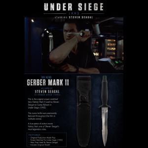 Steven Seagal Screen matched hero gerber mark II knife – Under Siege (1992)