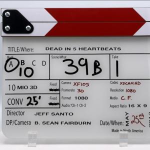 Dead in 5 Heartbeats Clapperboard – Dead in 5 Heartbeats (2013)