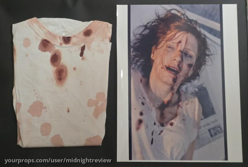 AVA (Jessica Chastain) Blood Stained and Distressed T-Shirt – Ava (2020) – image 4