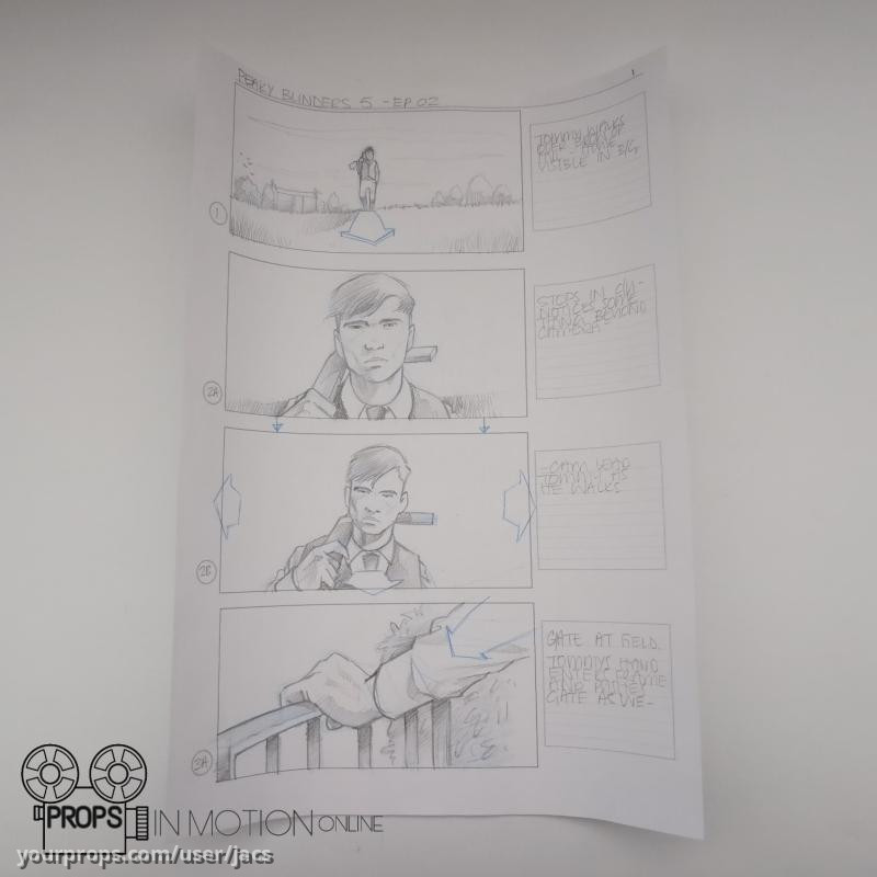 Hand Drawn Storyboard – Peaky Blinders (2013) – image 1