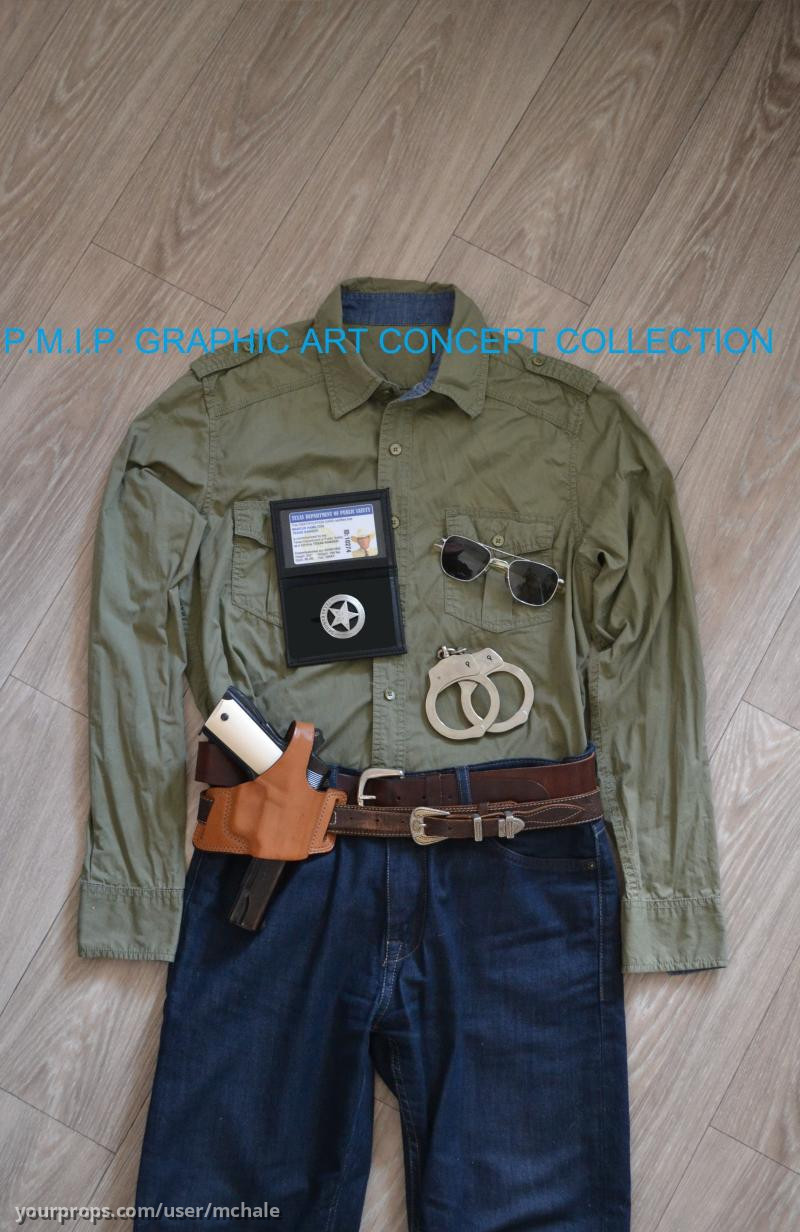 Texas Ranger Credentials, Badge and Wallet – Hell or High Water (2016) – image 1