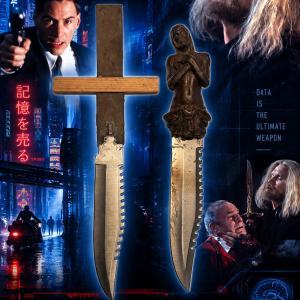 Street Preacher (Dolph Lundgren) Crucifix Knives – Johnny Mnemonic (1995)