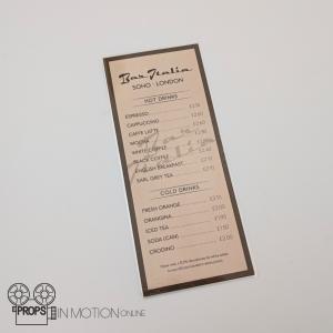 Bar italia menu – Back to Black (2024)