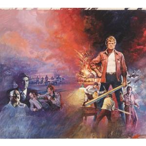 Walking Tall final poster artwork (Brian Bysouth) – Walking Tall (1973)