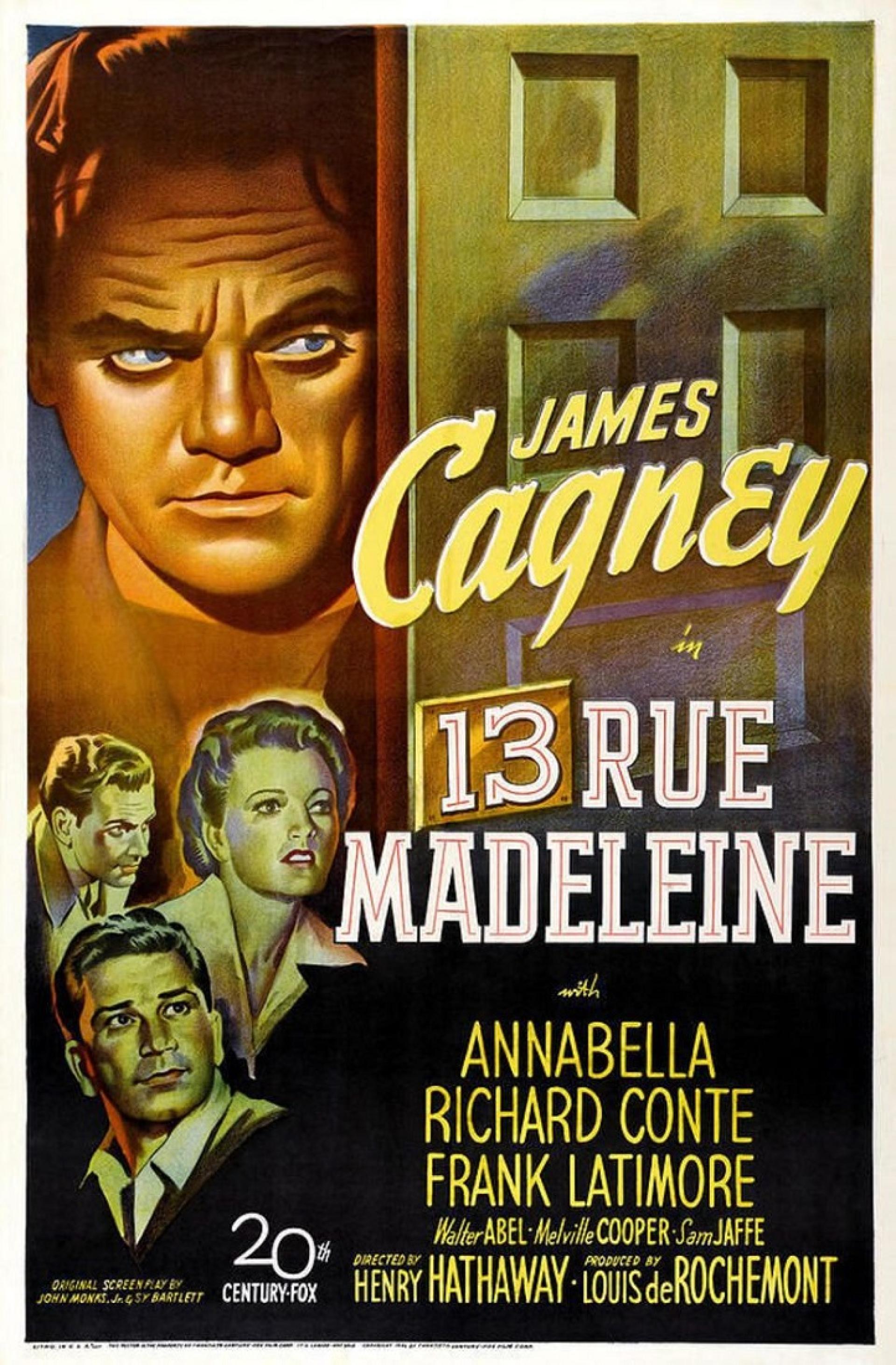 13 Rue Madeleine (1947) poster