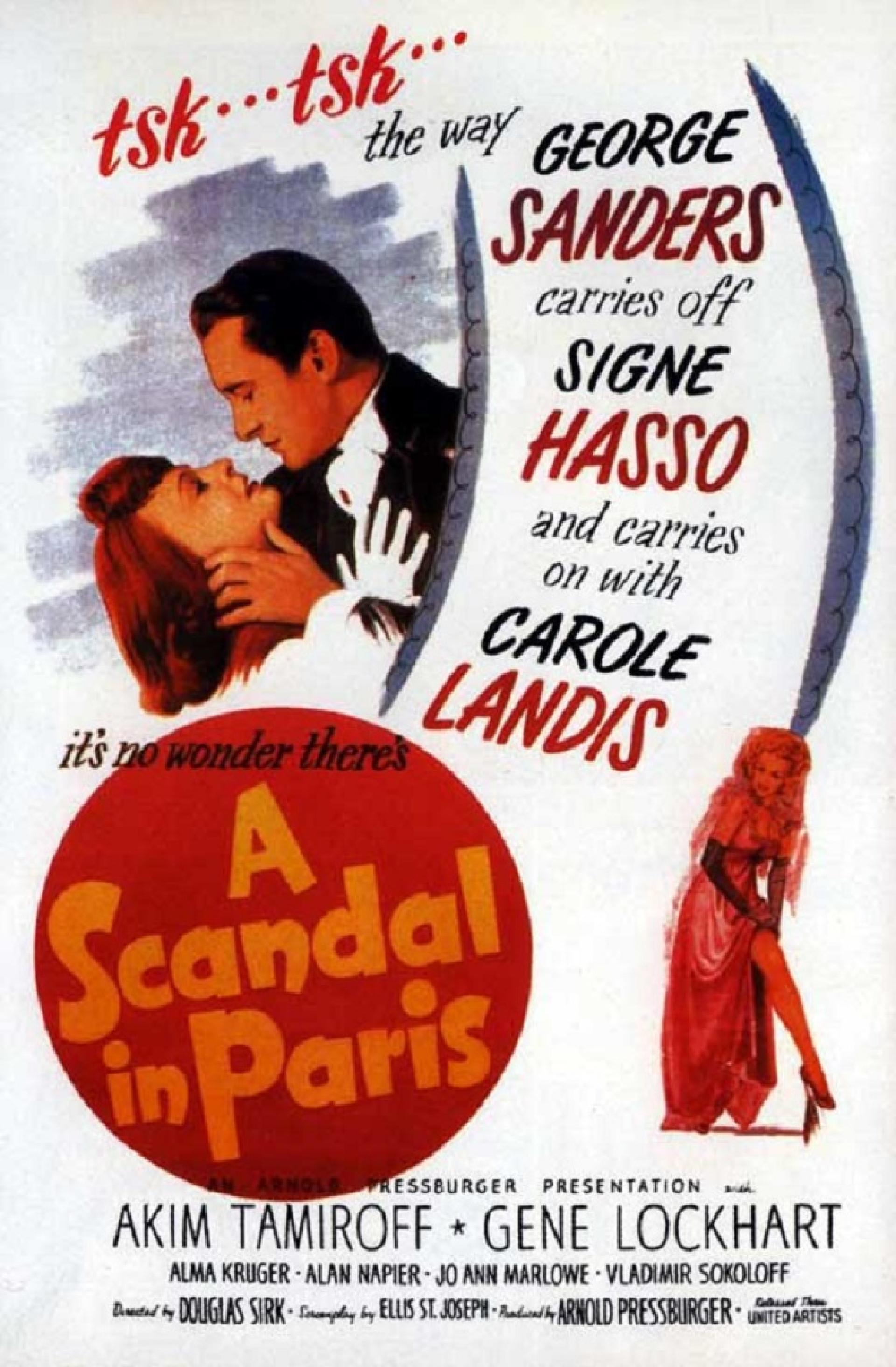 A Scandal in Paris (1946) poster