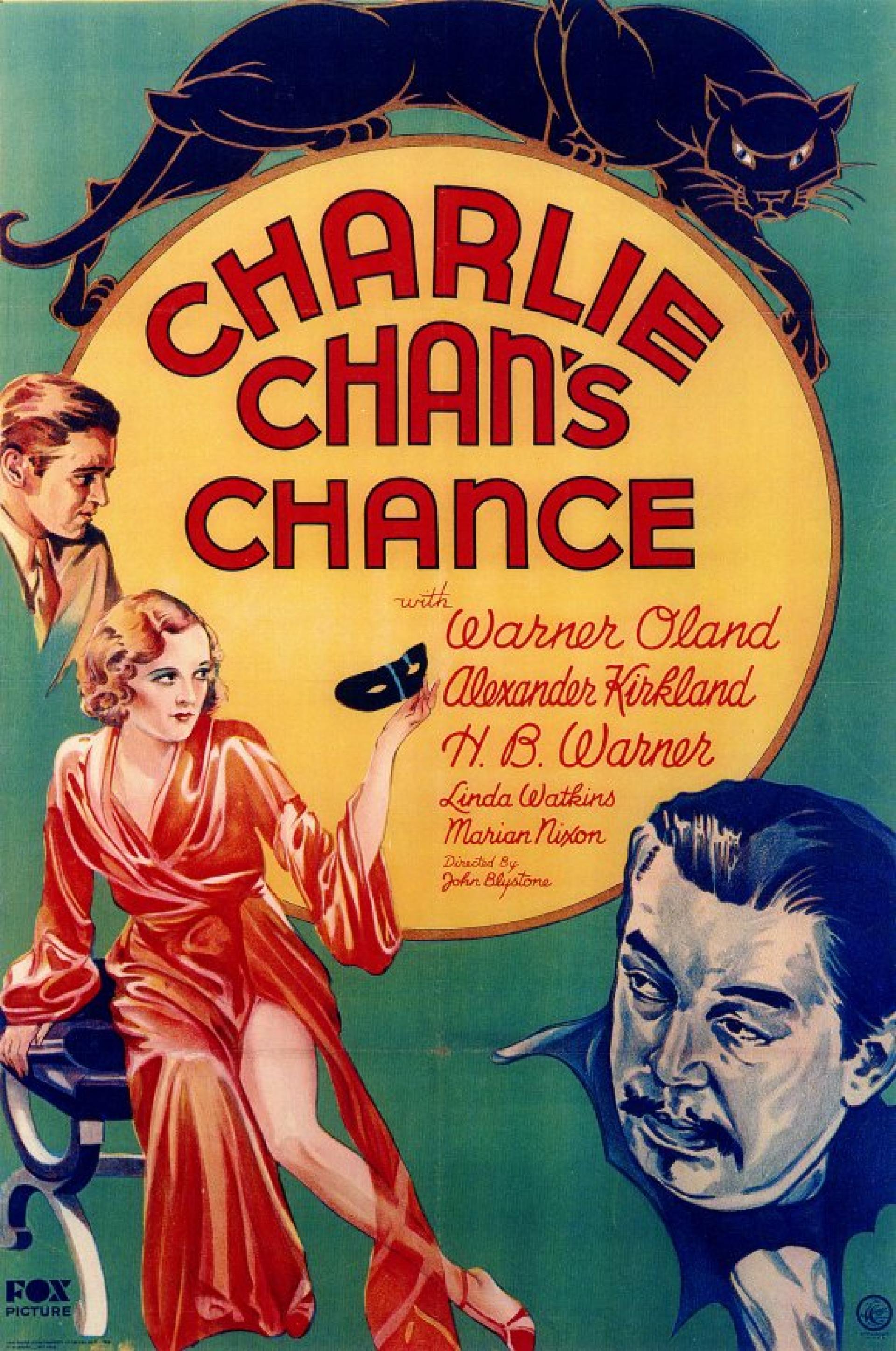 Charlie Chan's Chance (1932) poster