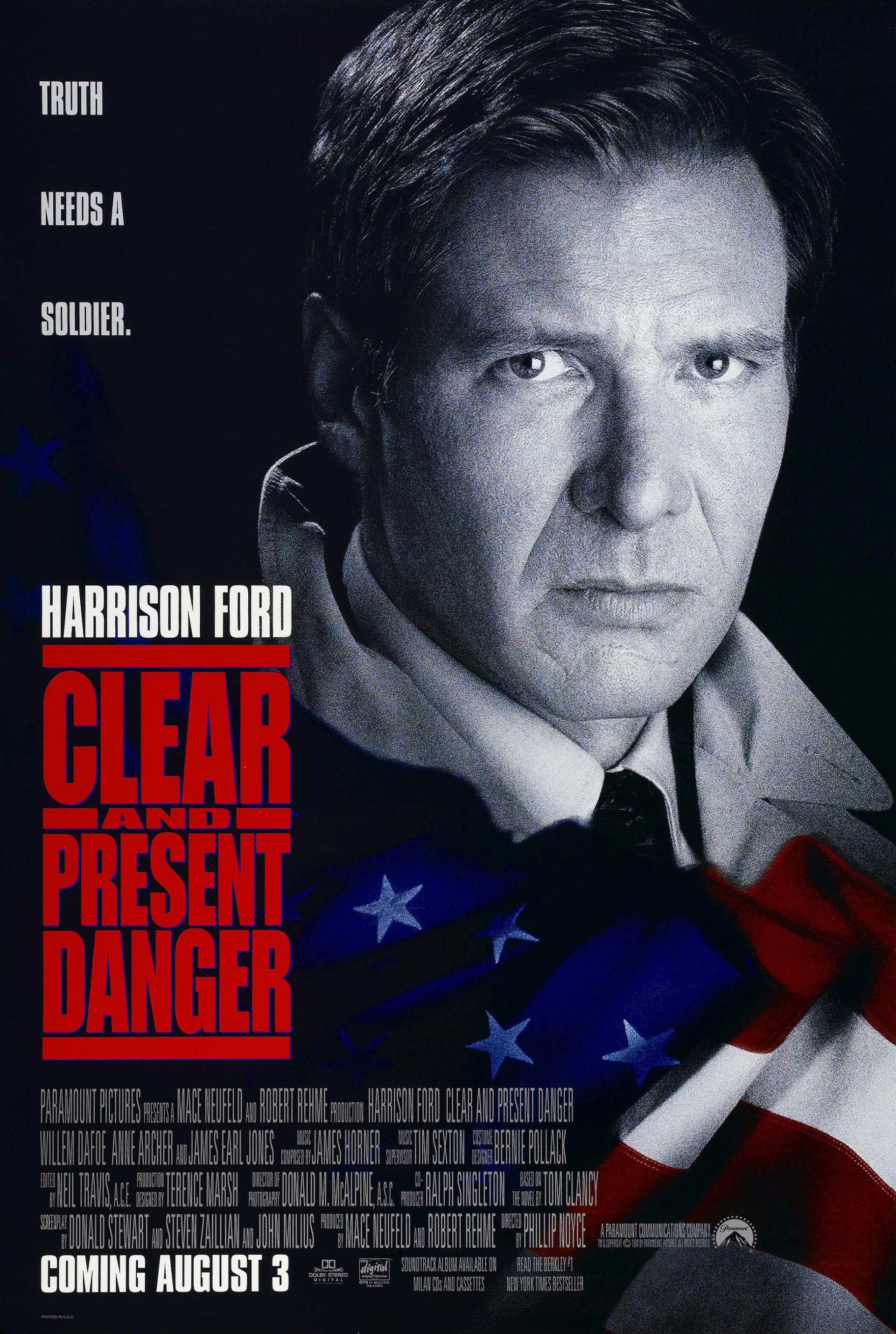 Clear and Present Danger (1994) poster