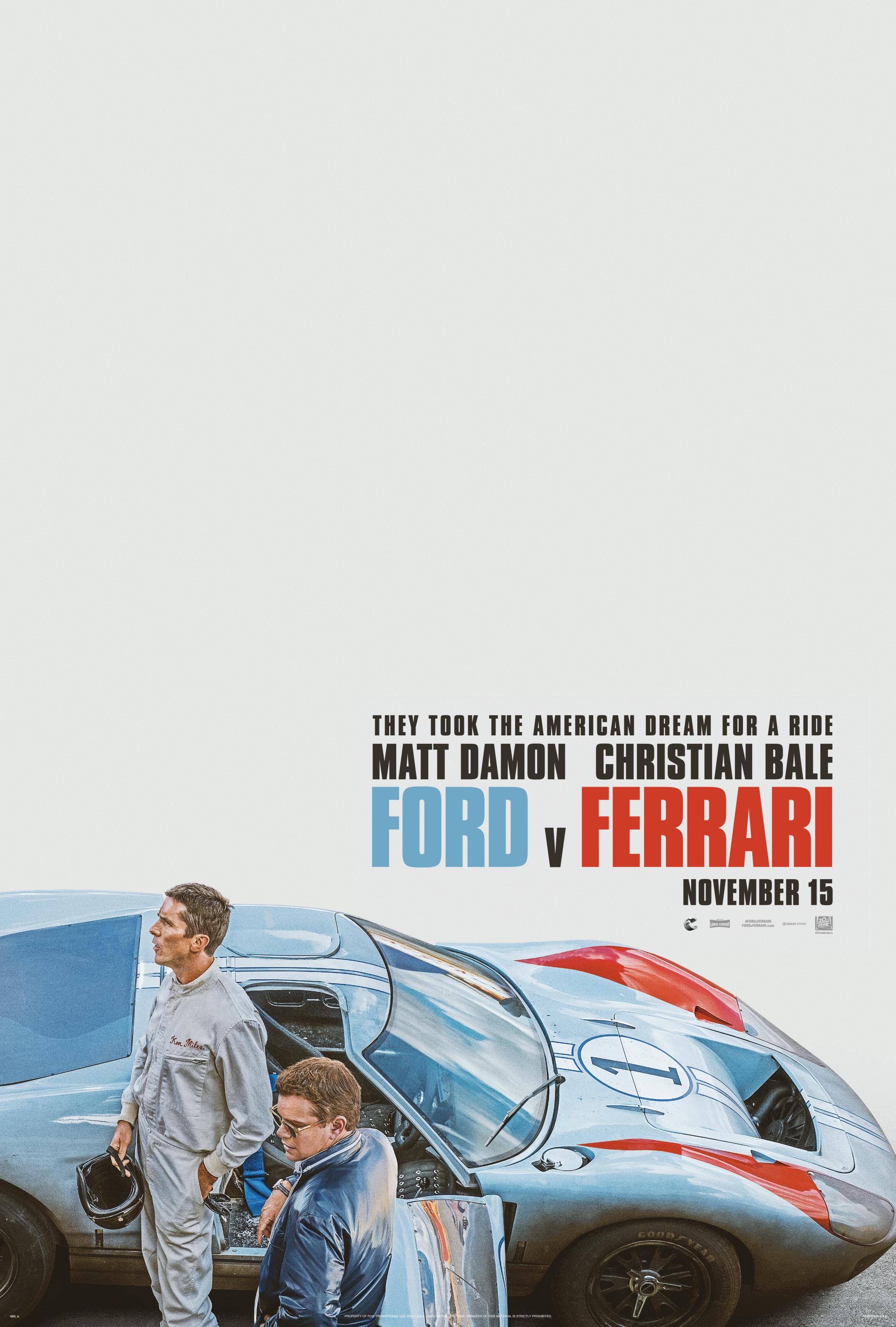 Ford v Ferrari (2019) poster