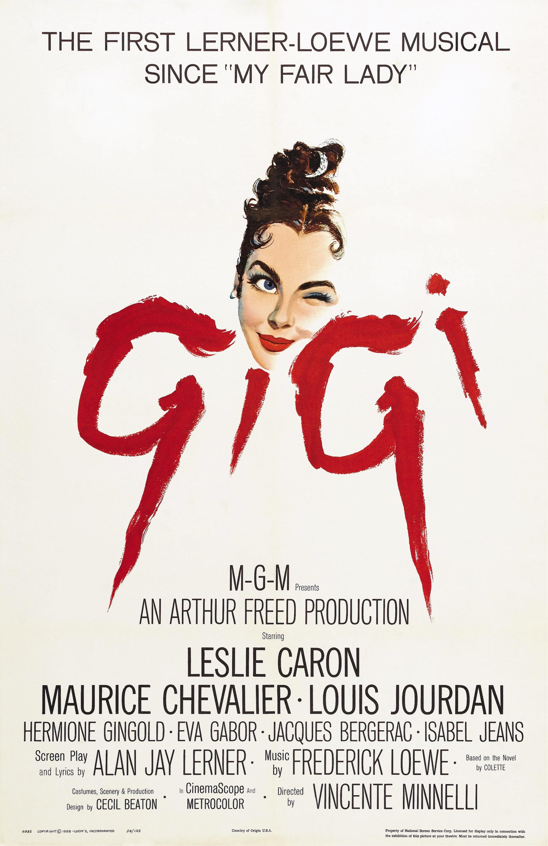 Gigi (1958) poster
