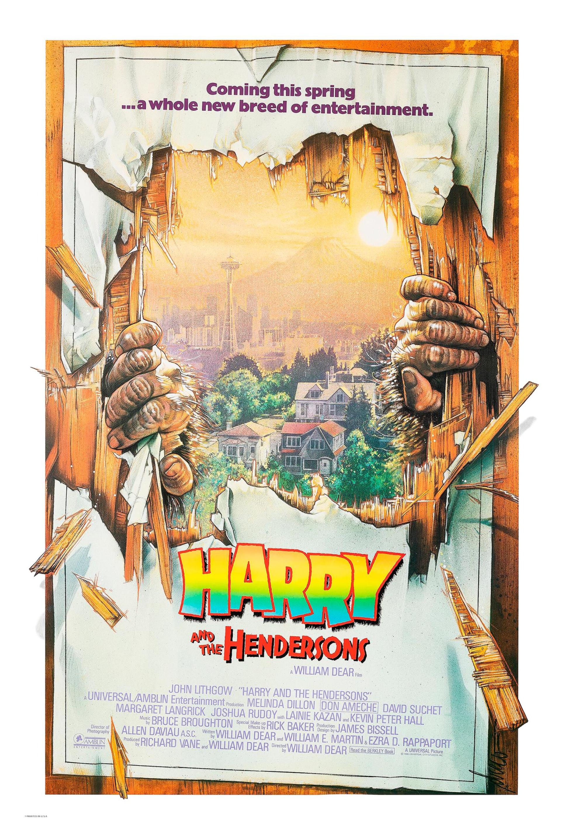 Harry and the Hendersons (1987) poster