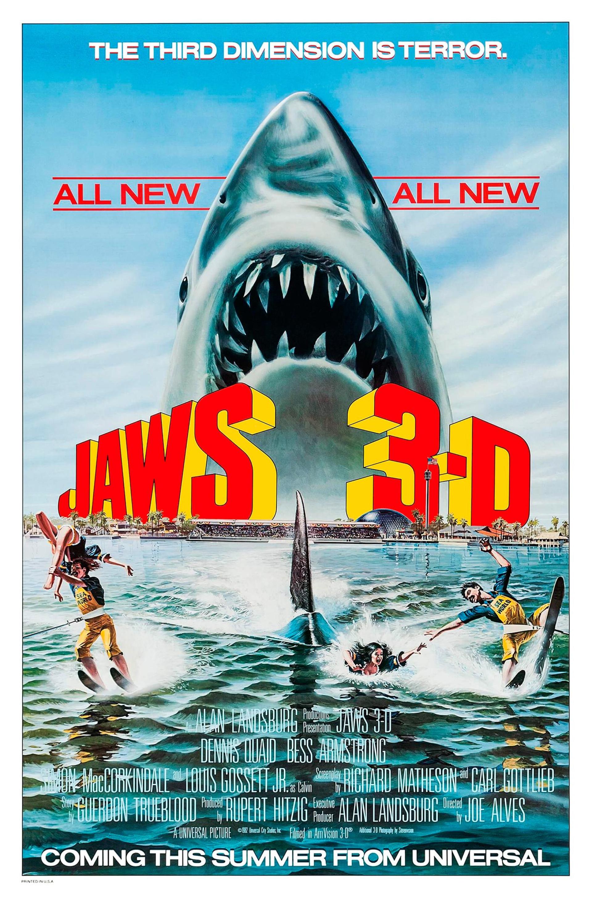 Jaws 3-D (1983) poster