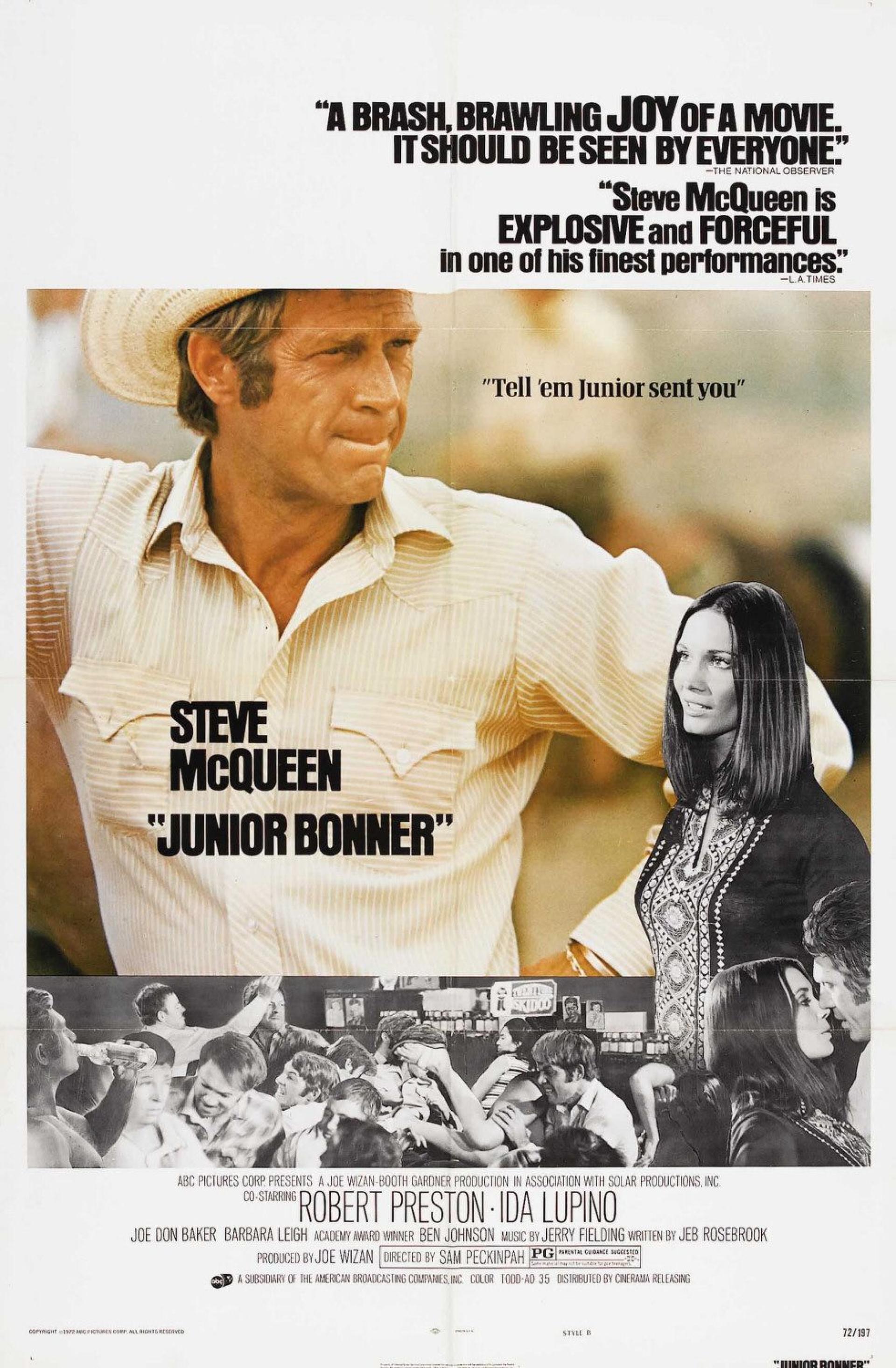 Junior Bonner (1972) poster