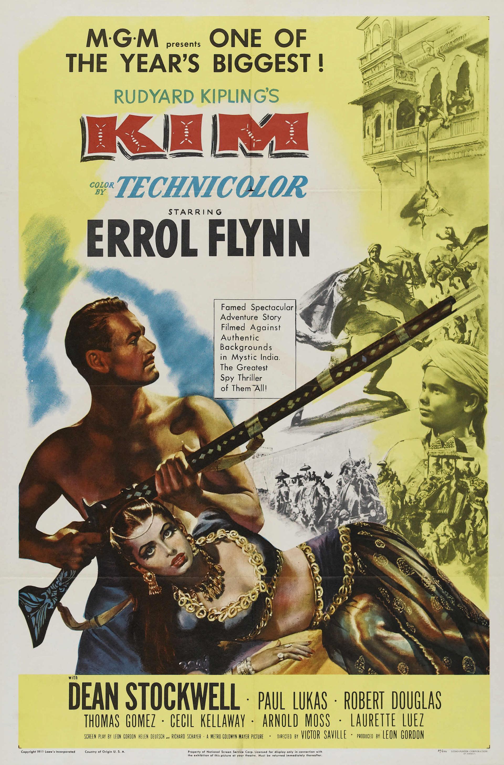 Kim (1950) poster