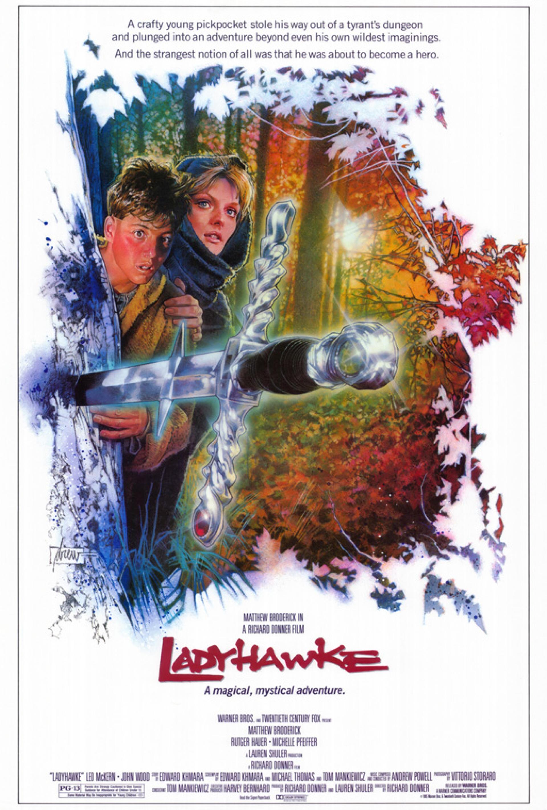Ladyhawke (1985) poster