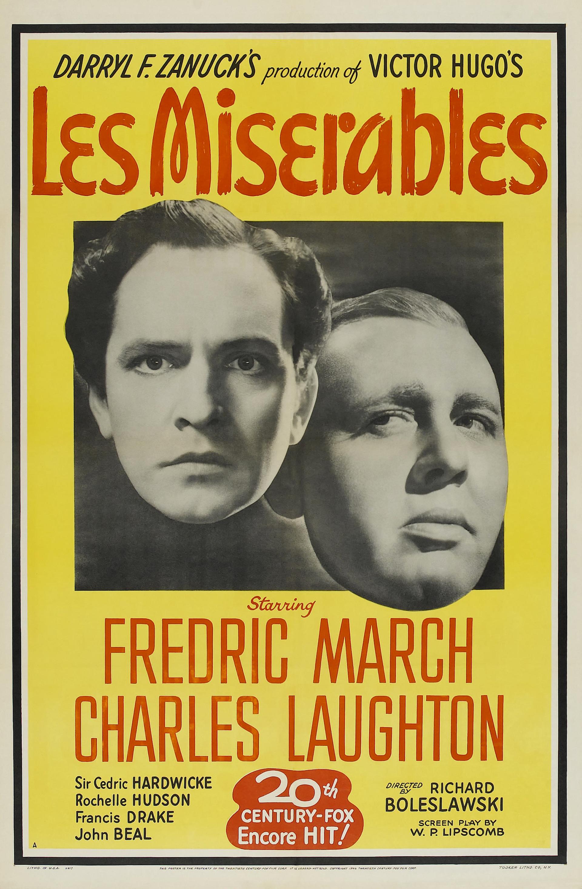 Les Misérables (1935) poster