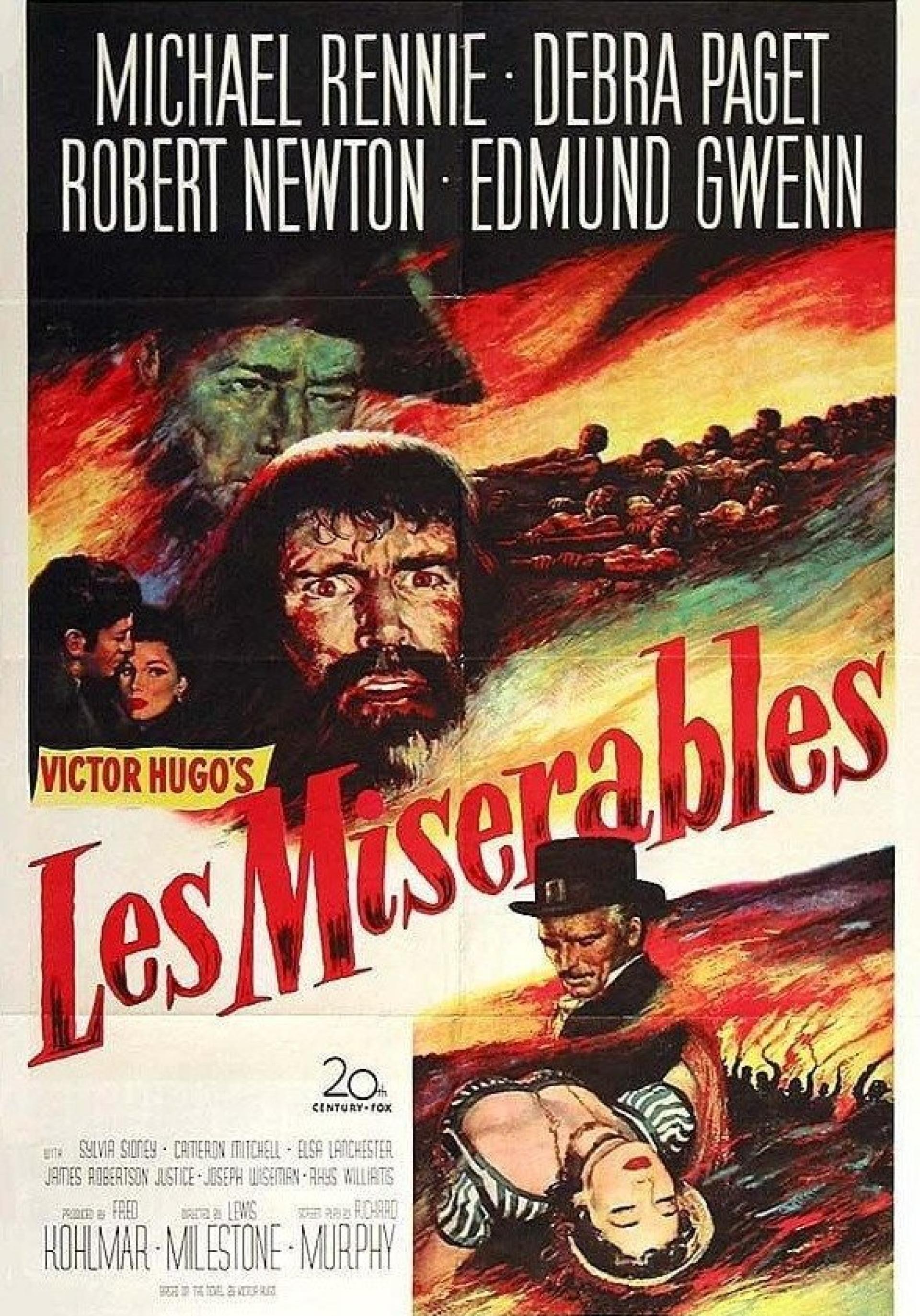 Les Miserables (1952) poster
