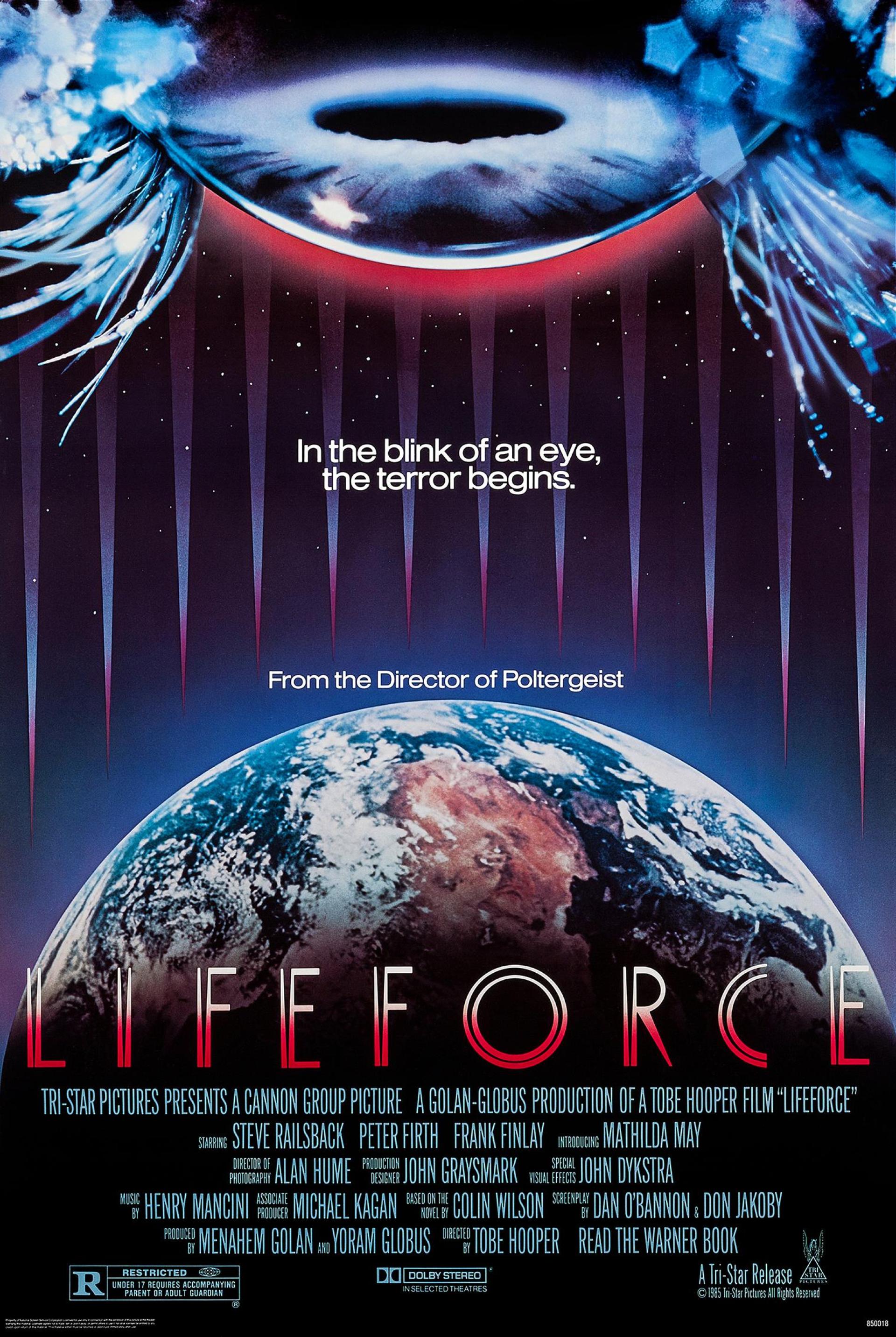 Lifeforce (1985) poster