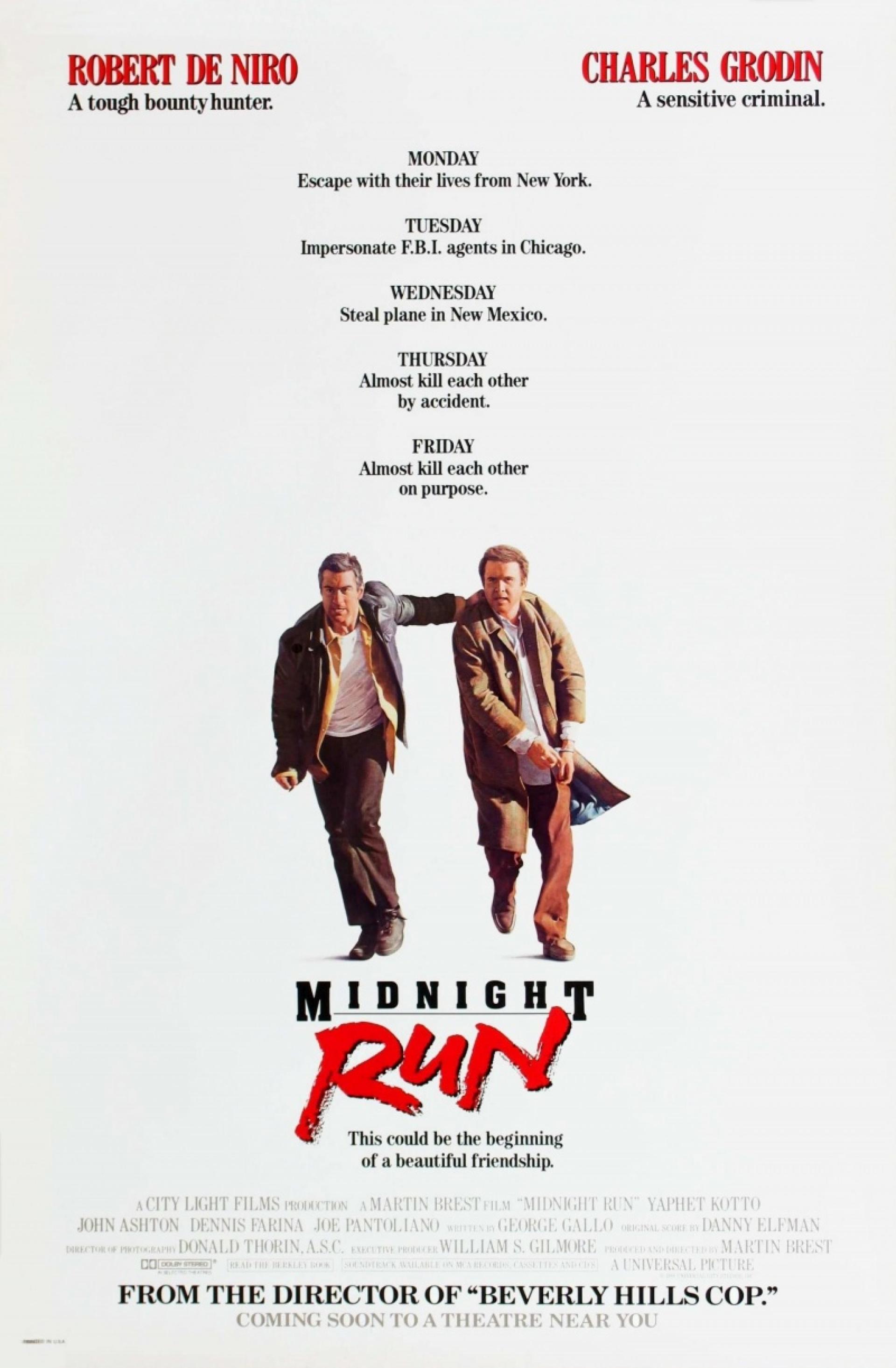 Midnight Run (1988) poster
