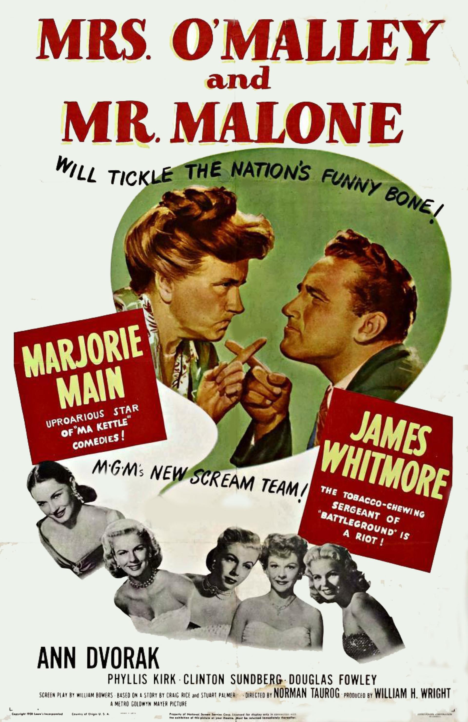Mrs. O'Malley and Mr. Malone (1950) poster