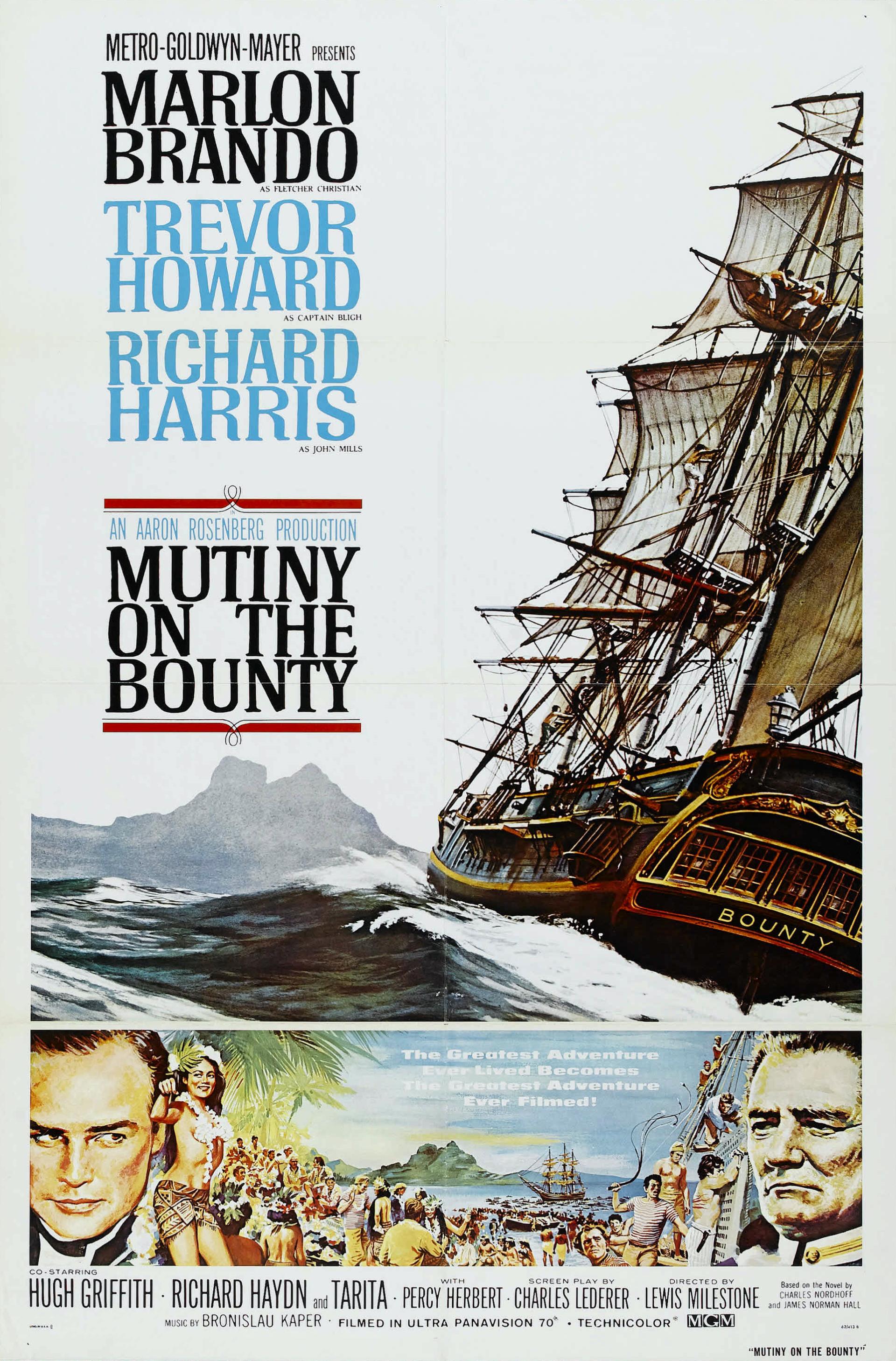 Mutiny on the Bounty (1962) poster