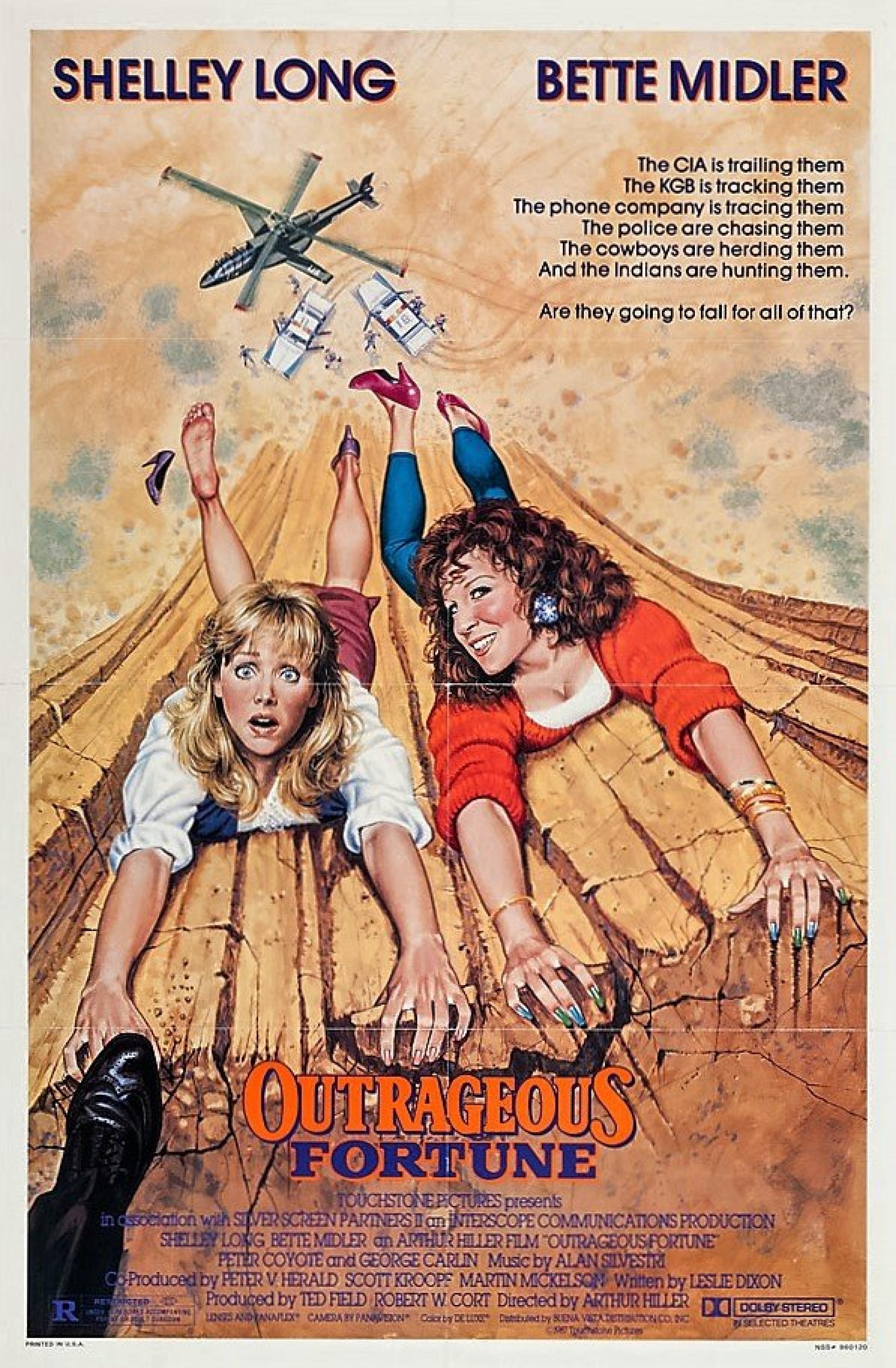 Outrageous Fortune (1987) poster