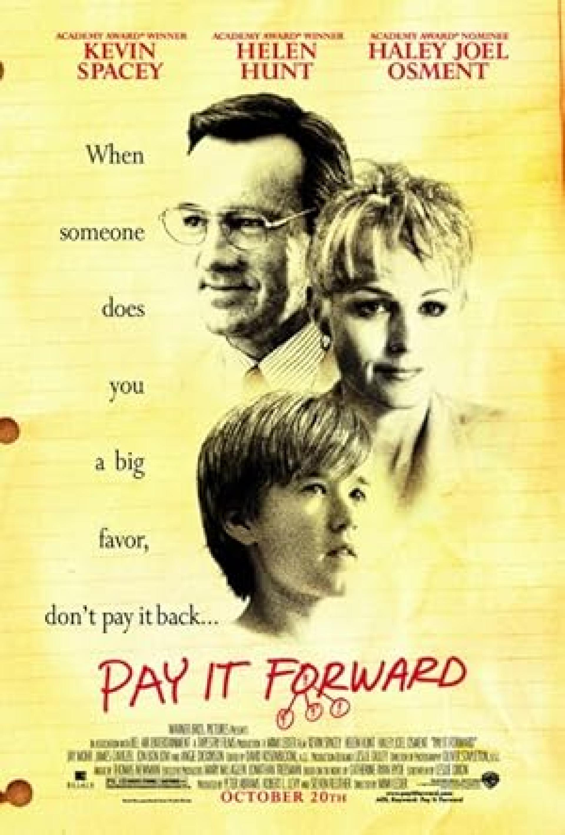 Pay It Forward (2000) poster
