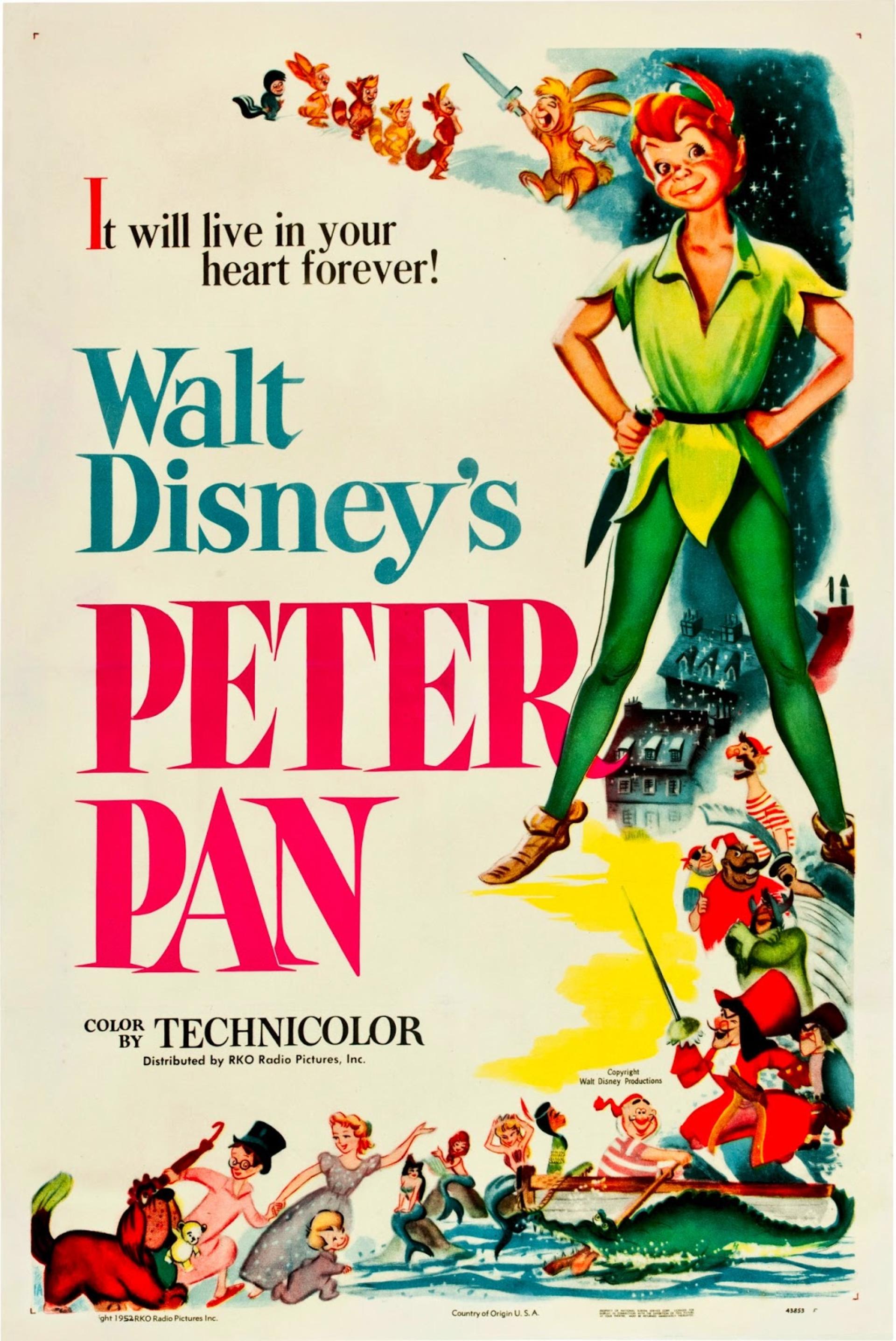 Peter Pan (1953) poster
