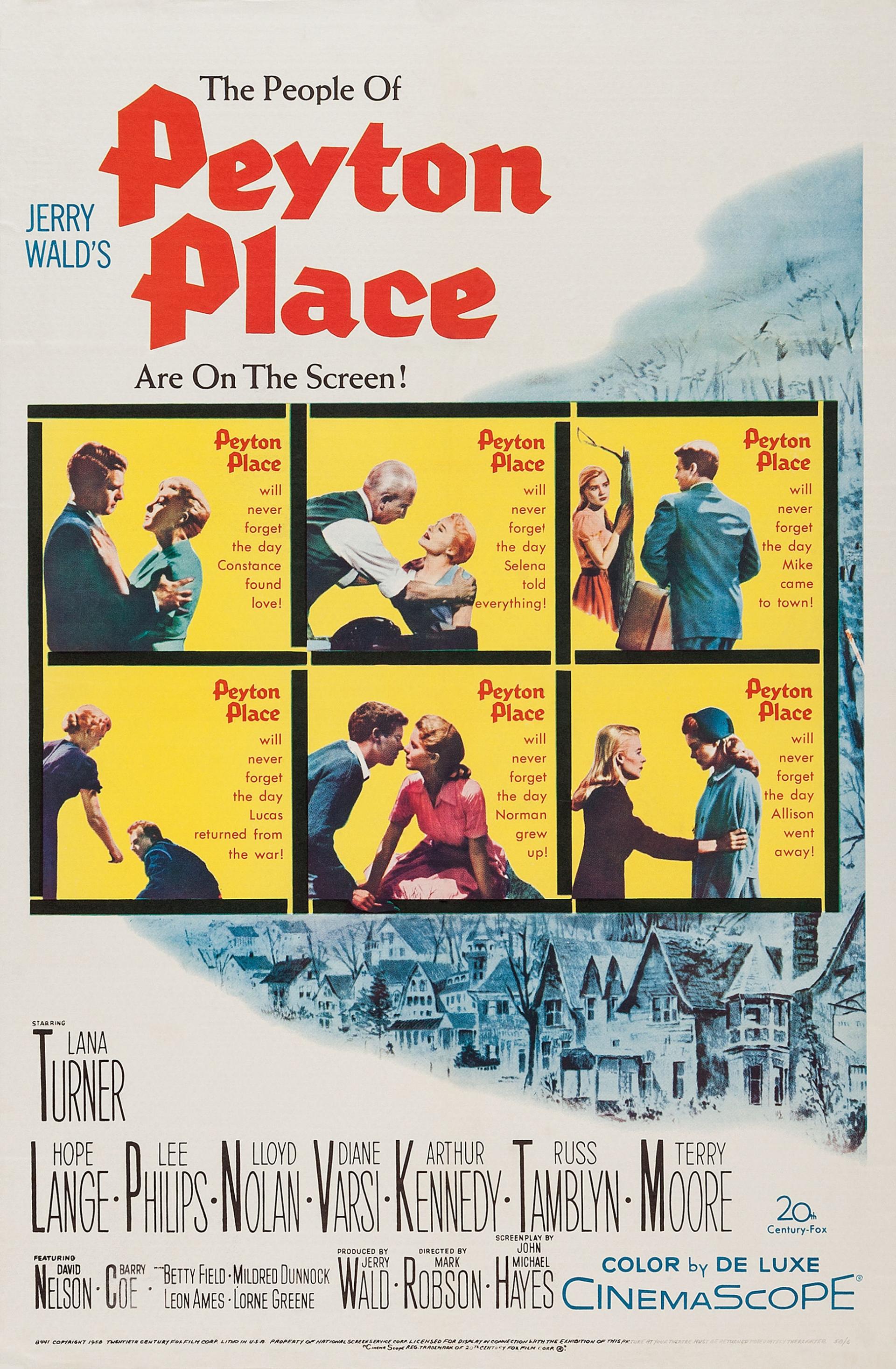 Peyton Place (1957) poster