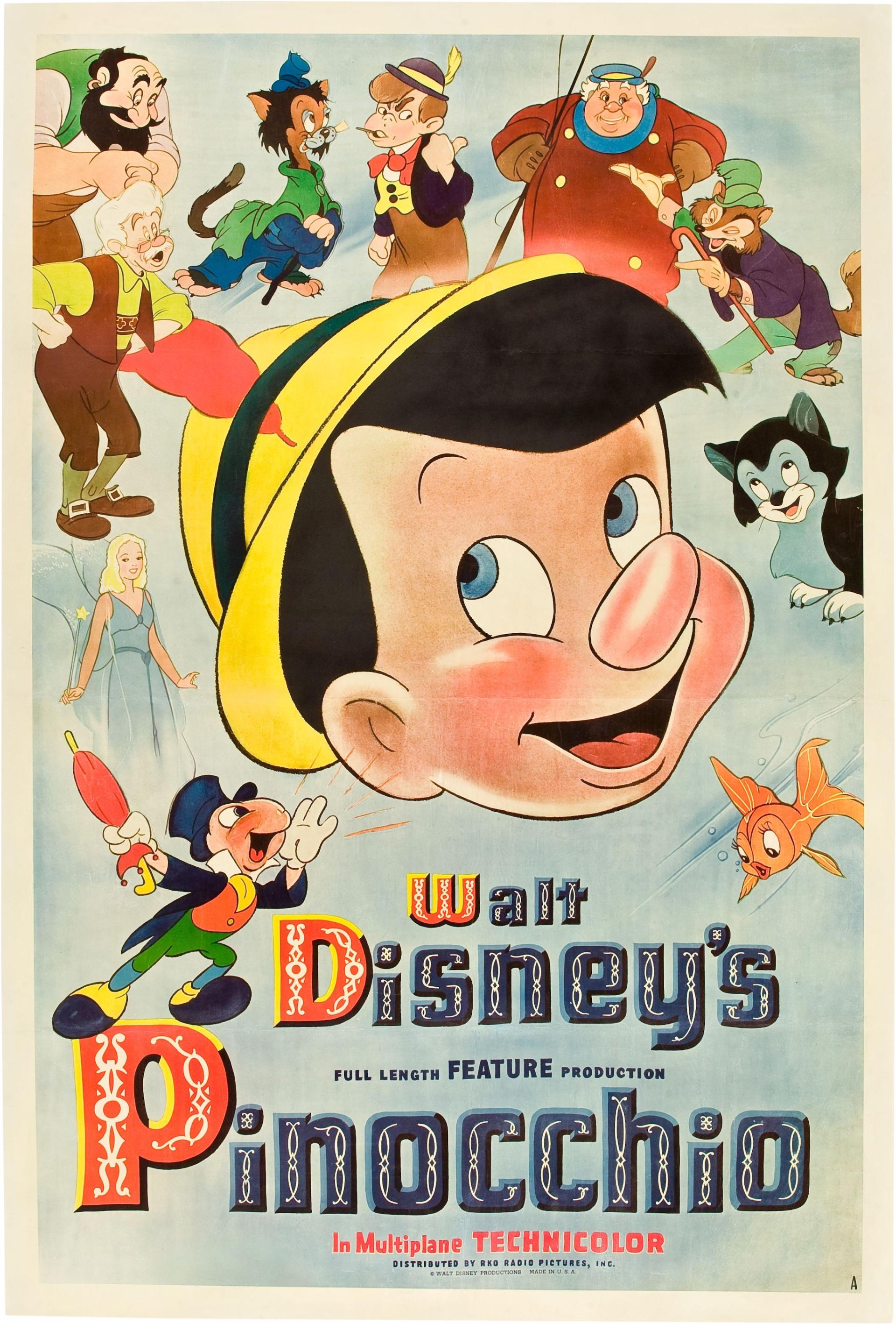 Pinocchio (1940) poster