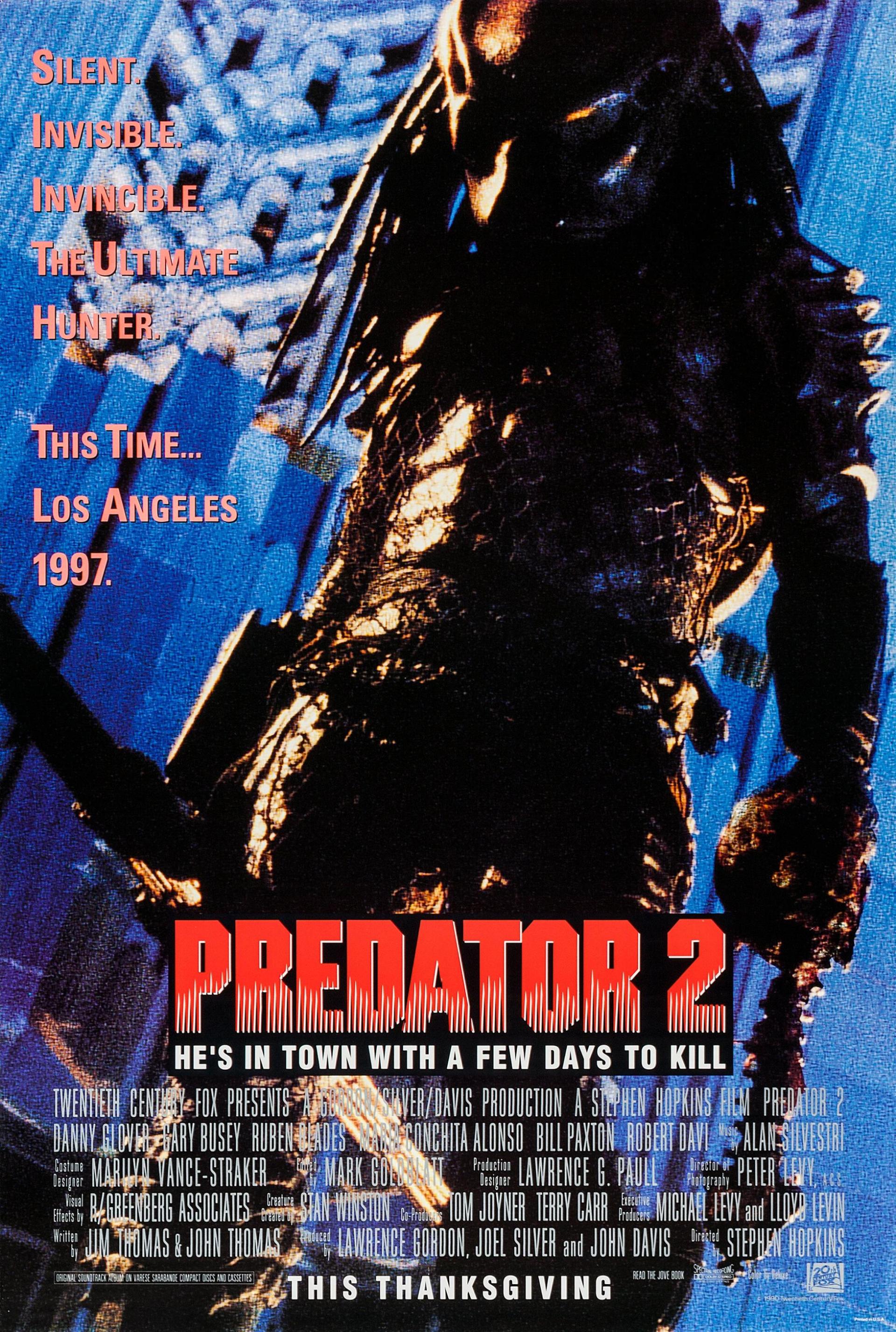 Predator 2 (1990) poster