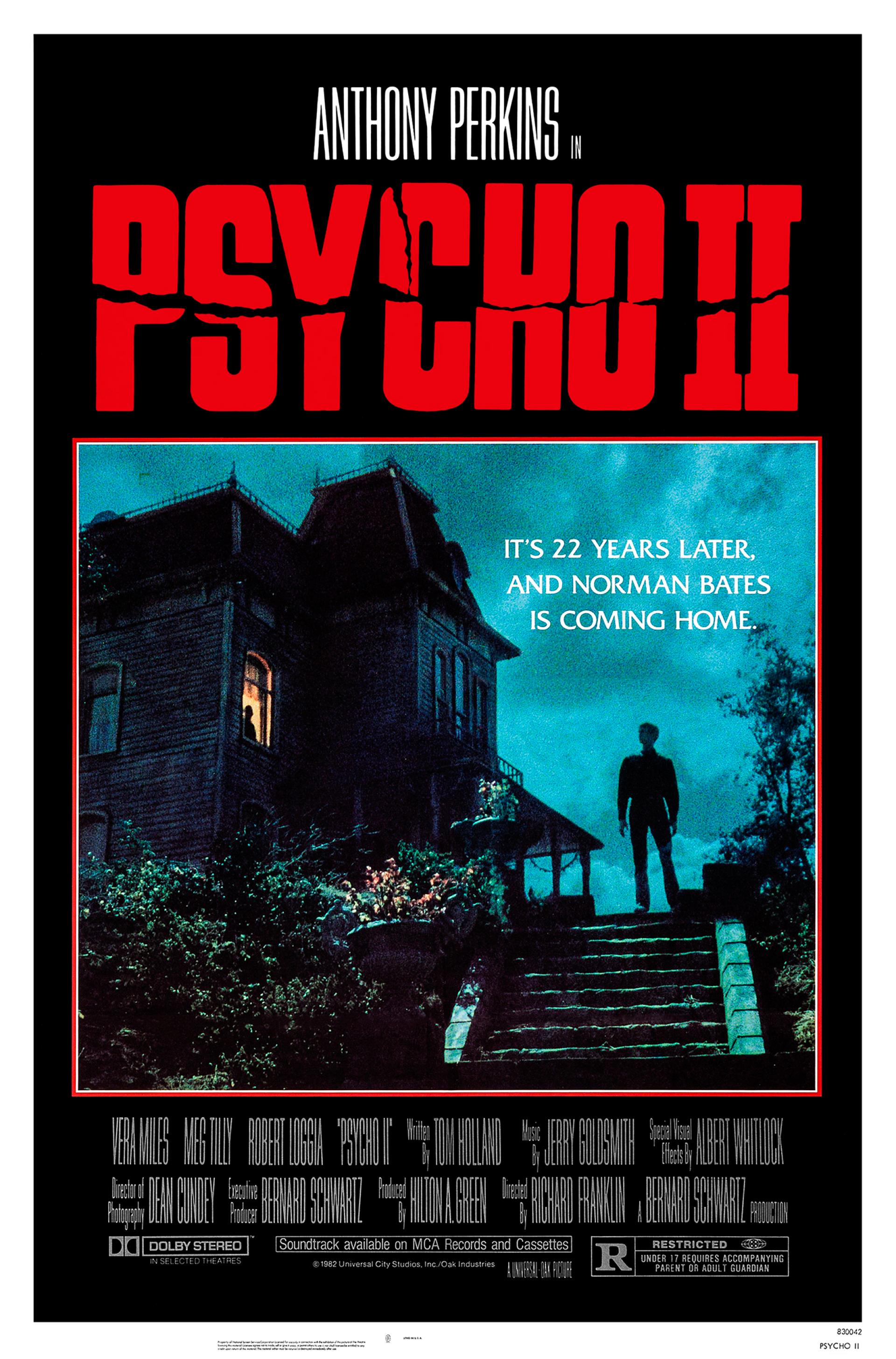 Psycho II (1983) poster