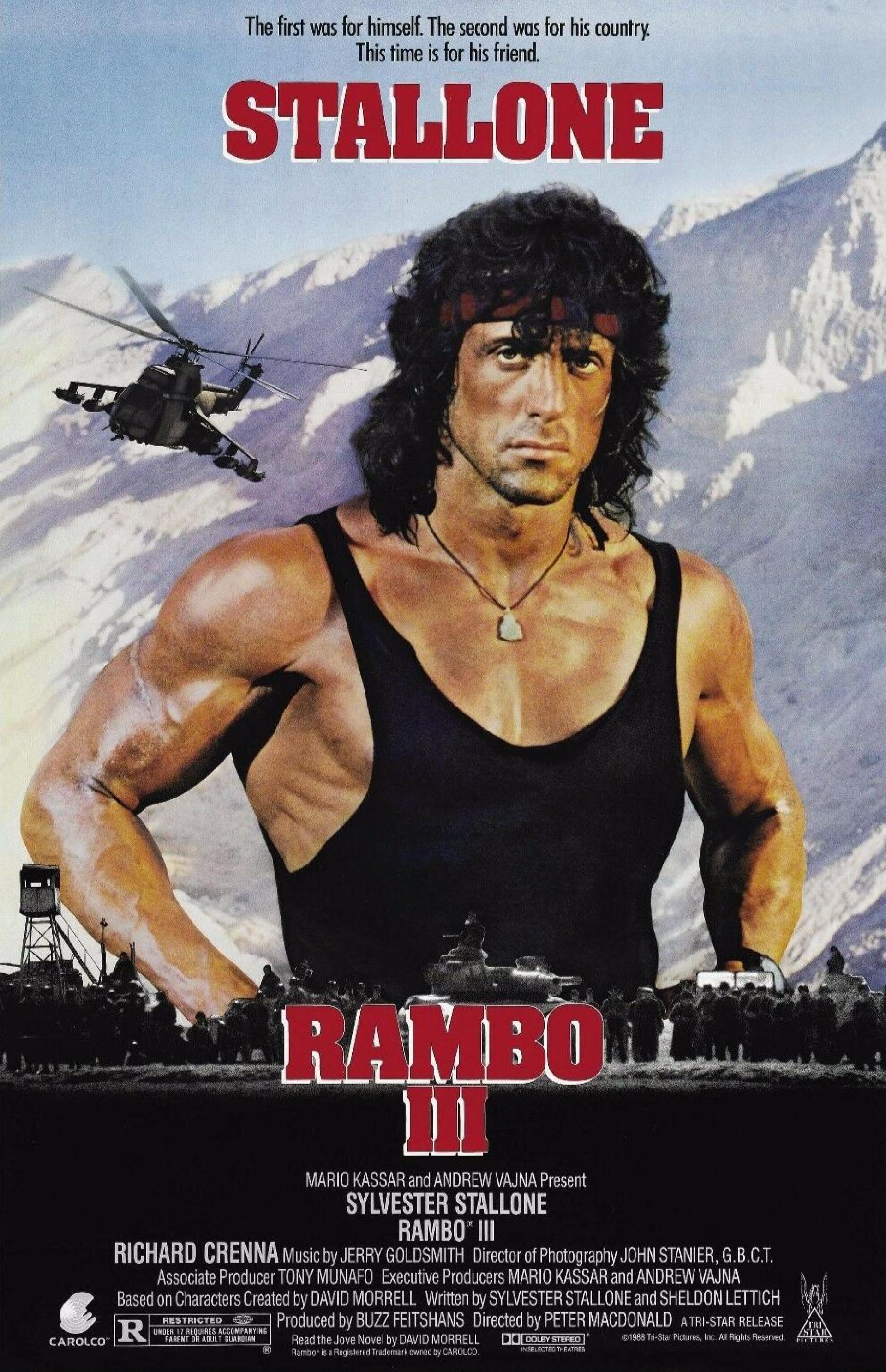 Rambo III (1988) poster