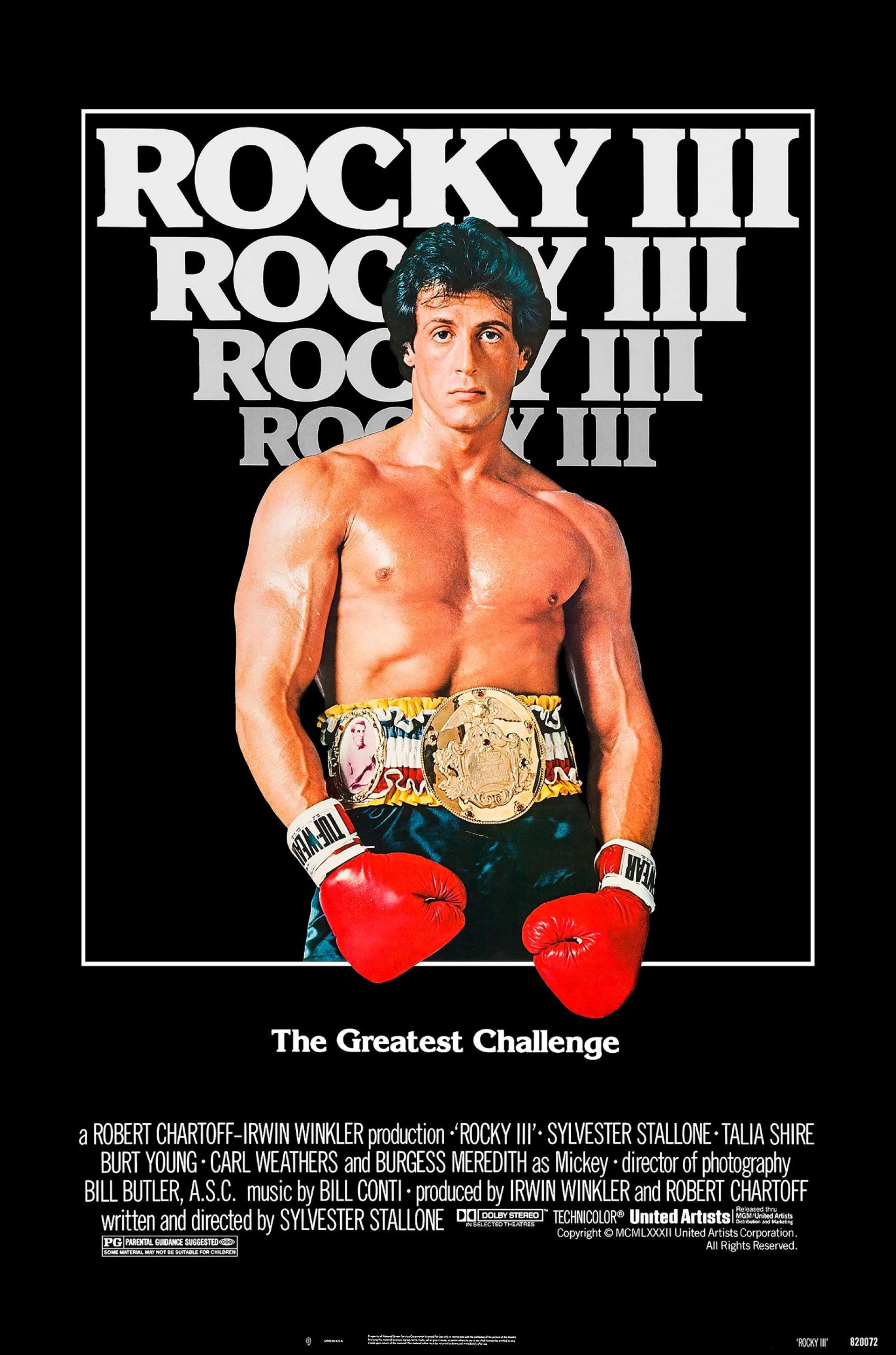 Rocky III (1982) poster