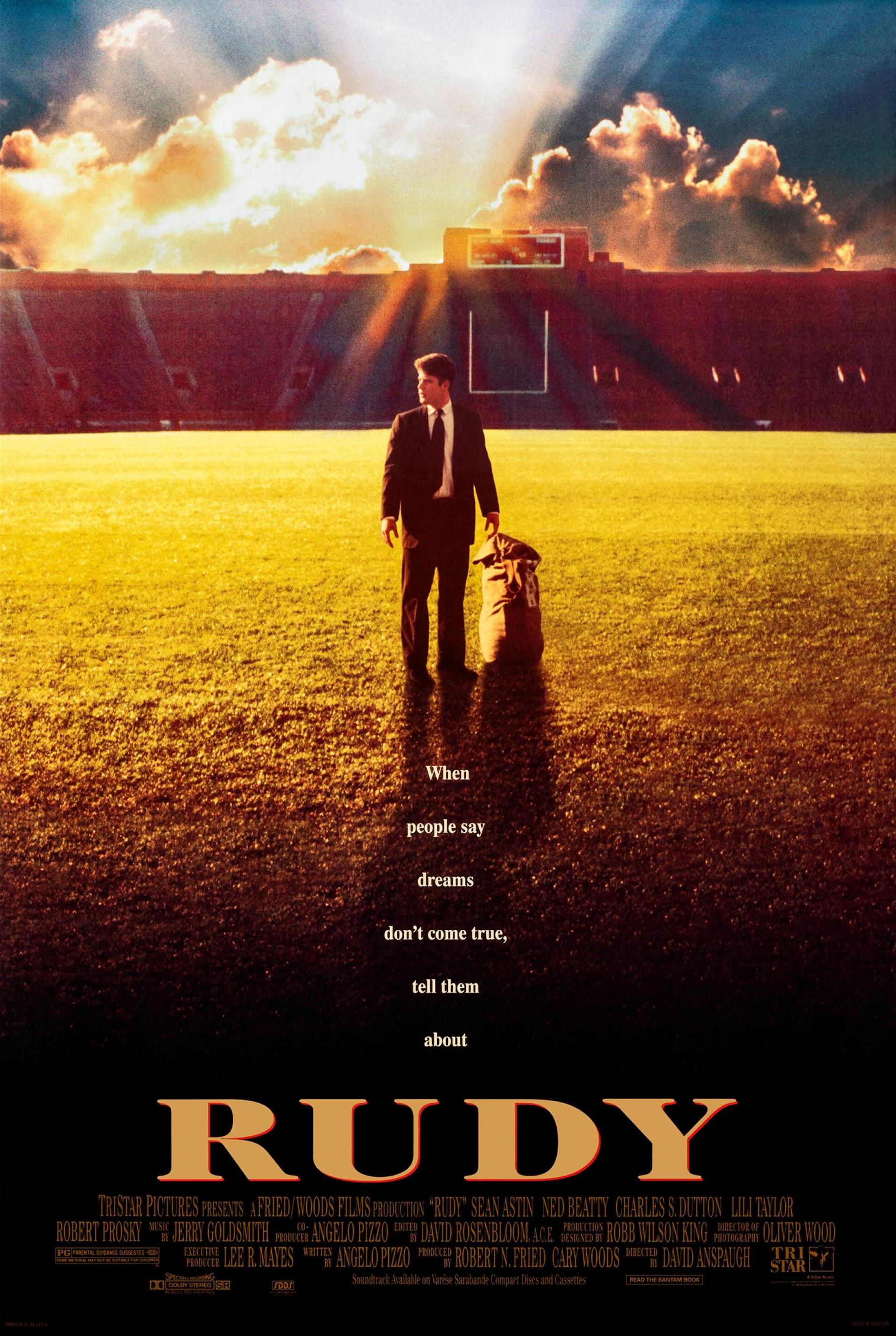 Rudy (1993) poster