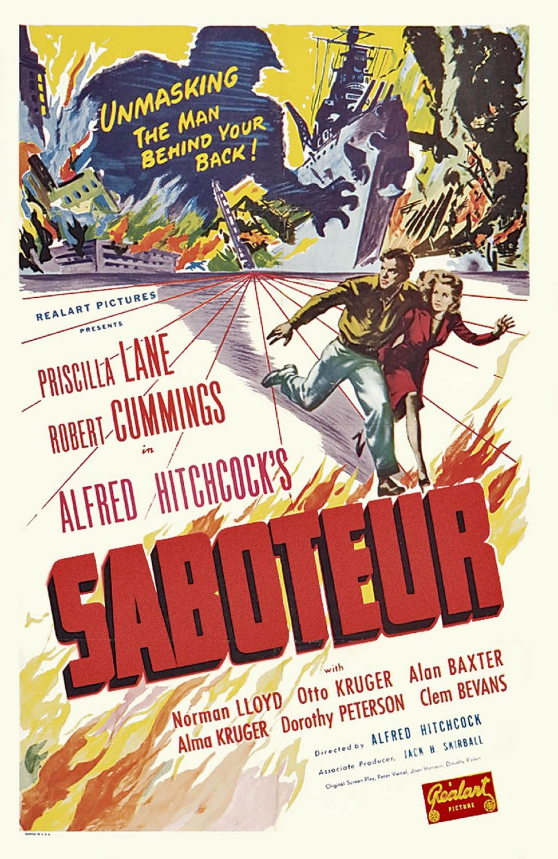 Saboteur (1942) poster