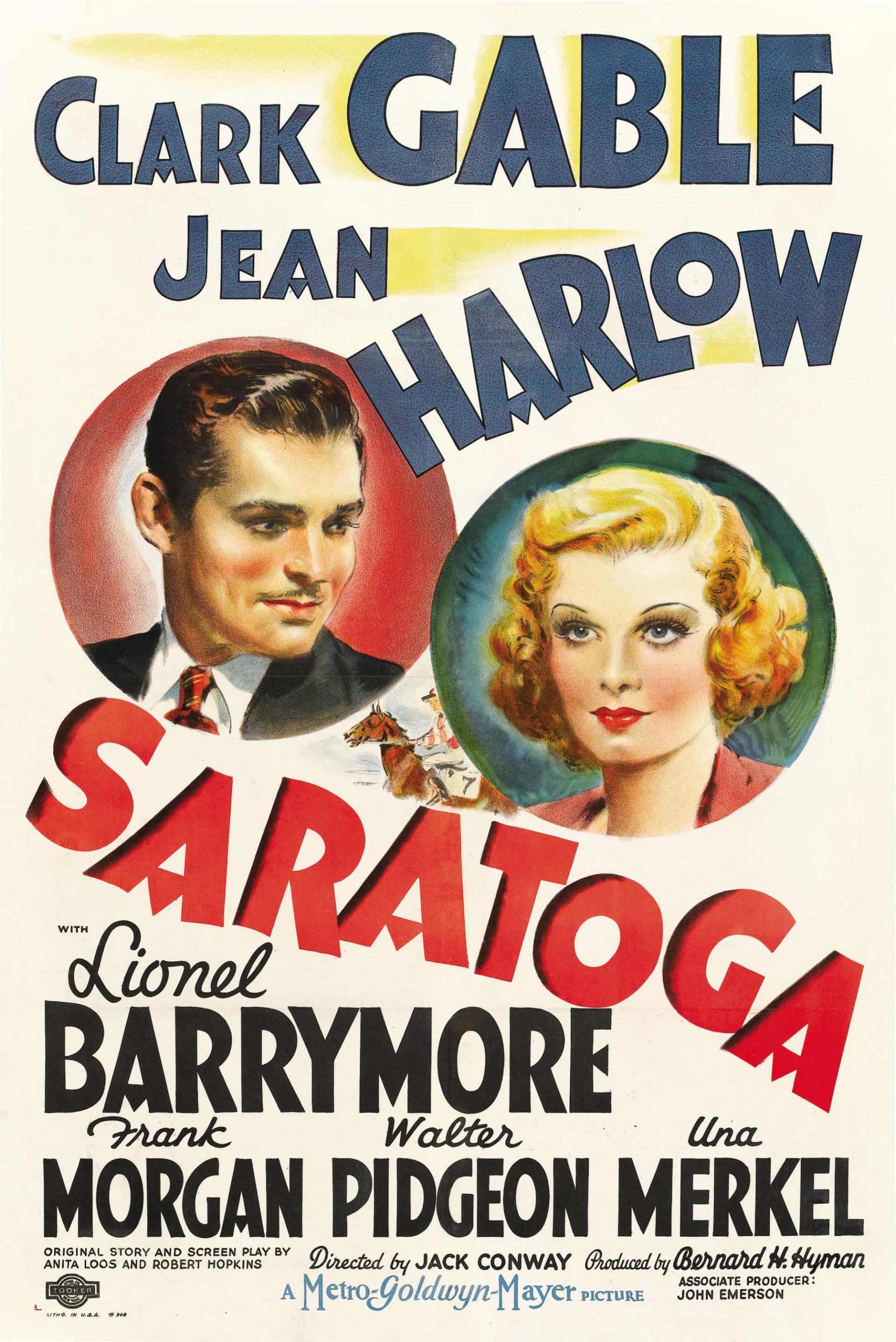 Saratoga (1937) poster