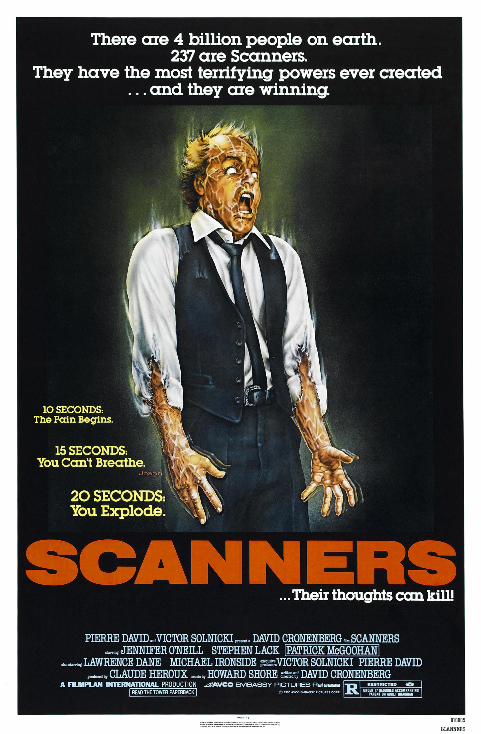 Scanners (1981) poster